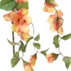 Tina kunsthangplant Chinese roos oranje / roze H 65 cm
