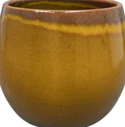 TS bloempot Charlotte geel D 23 H 20 cm