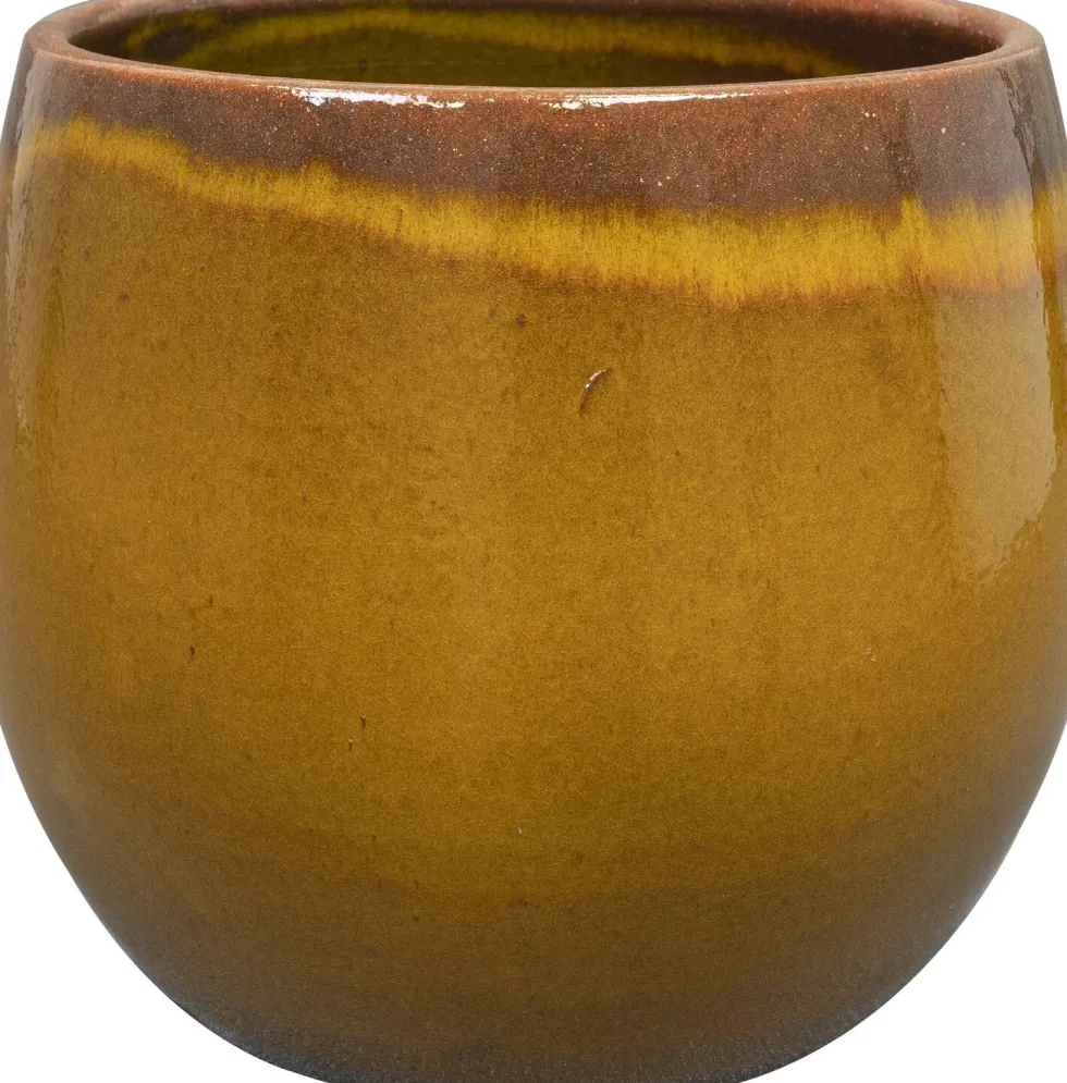 TS bloempot Charlotte geel D 23 H 20 cm