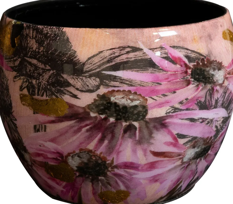 TS bloempot Designed by Lammie polly roze D 9 H 7 cm