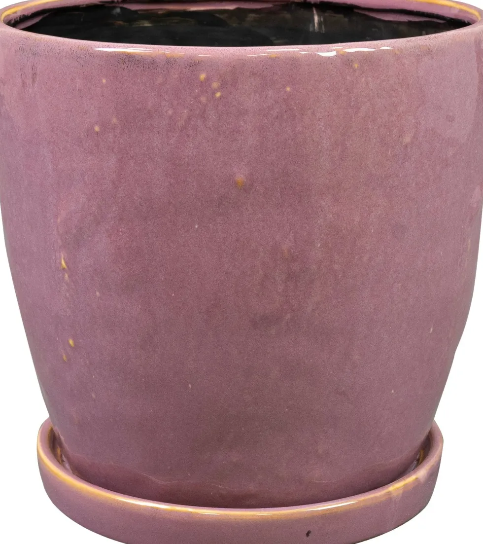 TS bloempot met schotel Vivi roze D 17 H 16 cm