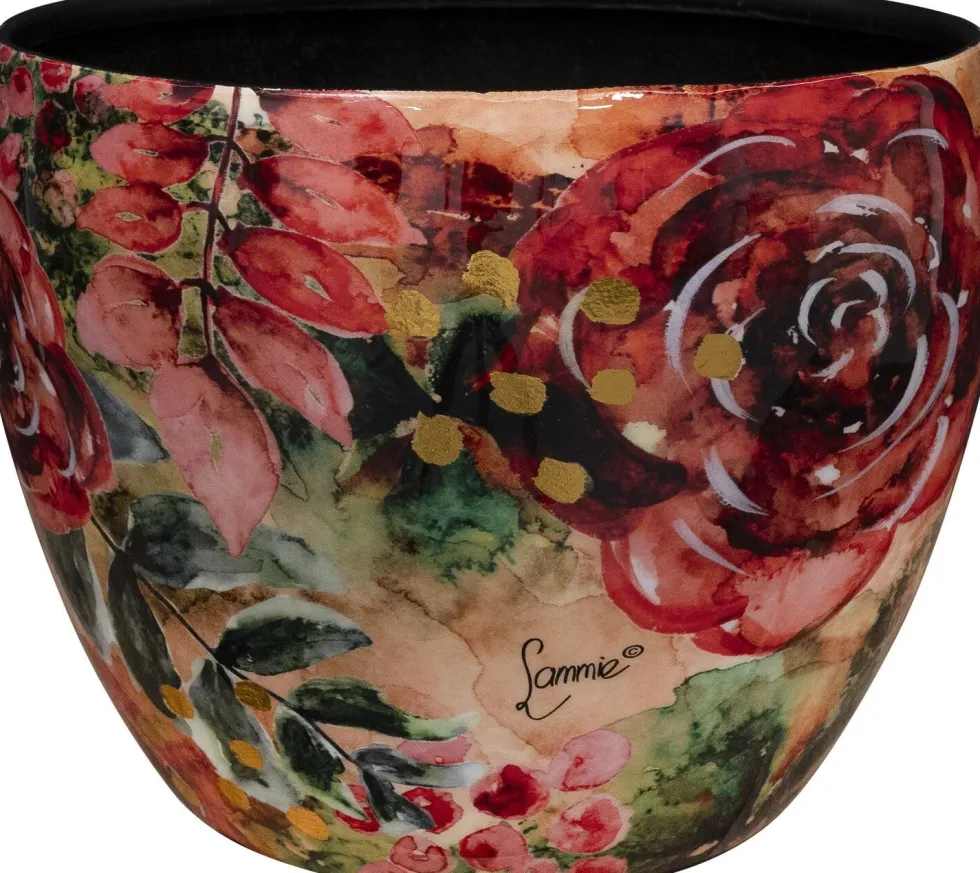 TS bloempot Rose rood D 21 H 16 cm