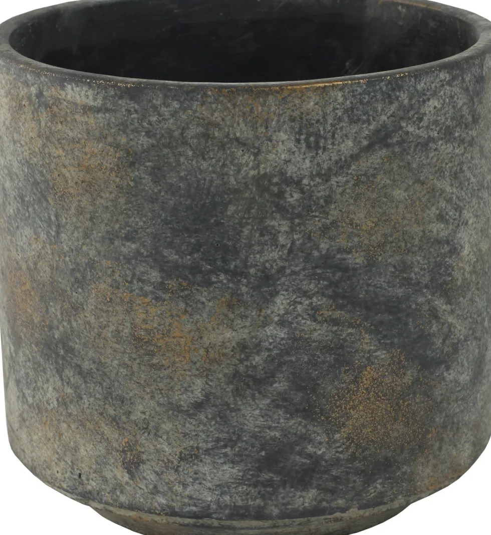 TS bloempot Saar grijs D 18 H 17 cm