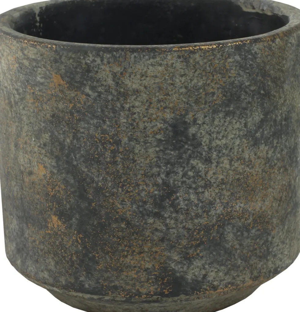 TS bloempot Saar grijs D 12 H 11 cm