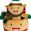 Unique Living geschenkset Joy elf knuffel en plaid 90 x 75 cm
