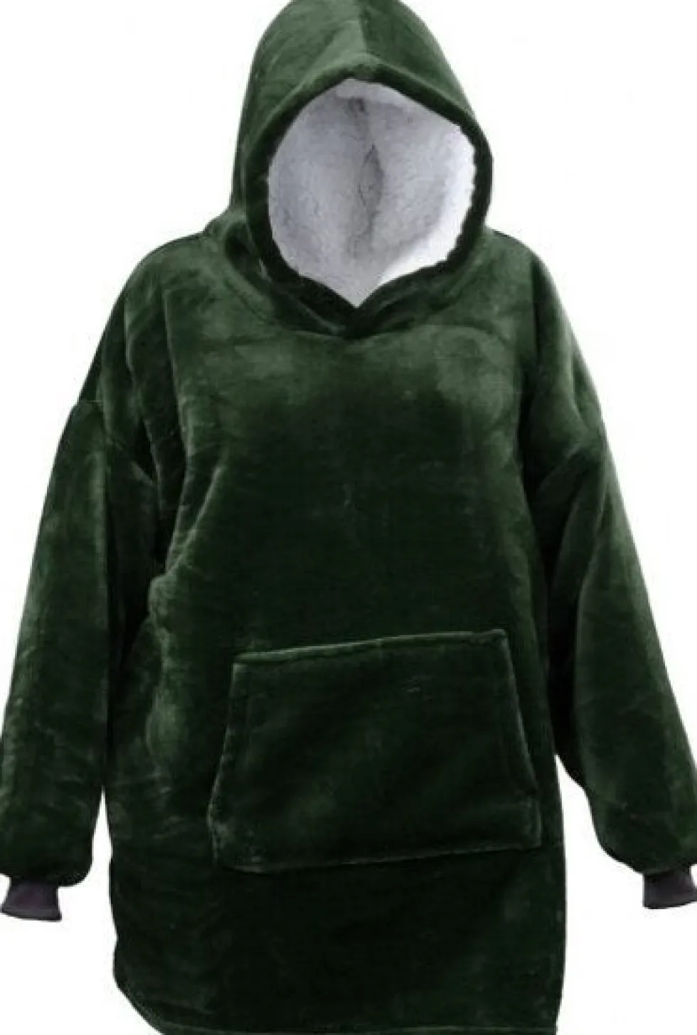 Unique Living hoodie Emma donkergroen onesize