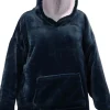 Unique Living hoodie Emma donkerblauw onesize