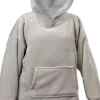 Unique Living hoodie Emma lichtgrijs onesize