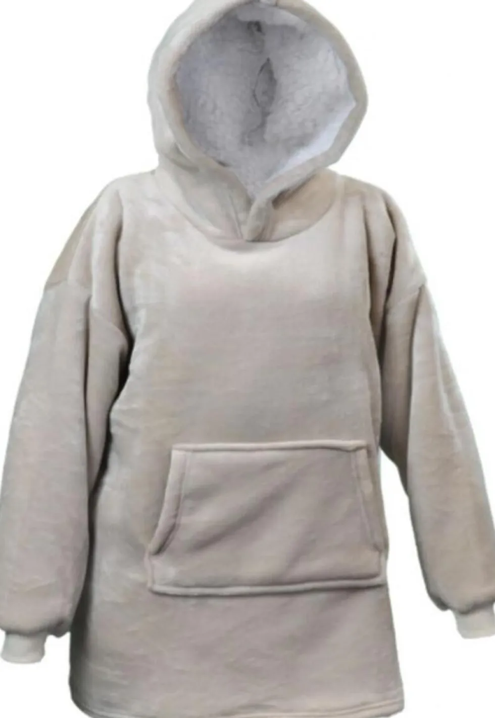 Unique Living hoodie Emma lichtgrijs onesize