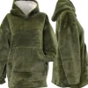 Unique Living hoodie Kids 6 tot 10 jaar groen onesize