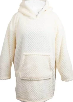 Unique living hoodie Mies wit oversized onesize