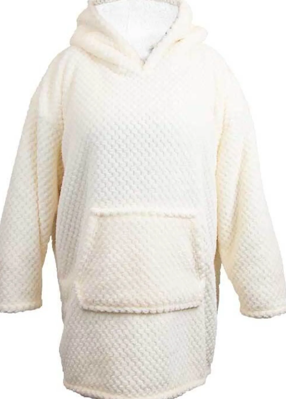 Unique living hoodie Mies wit oversized onesize