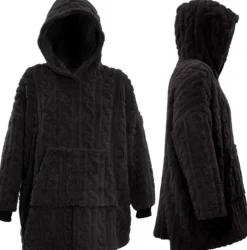 Unique Living hoodie Pleun zwart onesize