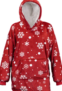 Unique Living hoodie Xmas rood onesize