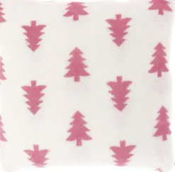 Unique Living kerstkussen Snuggle wit / roze 150 x 200 x 10 cm