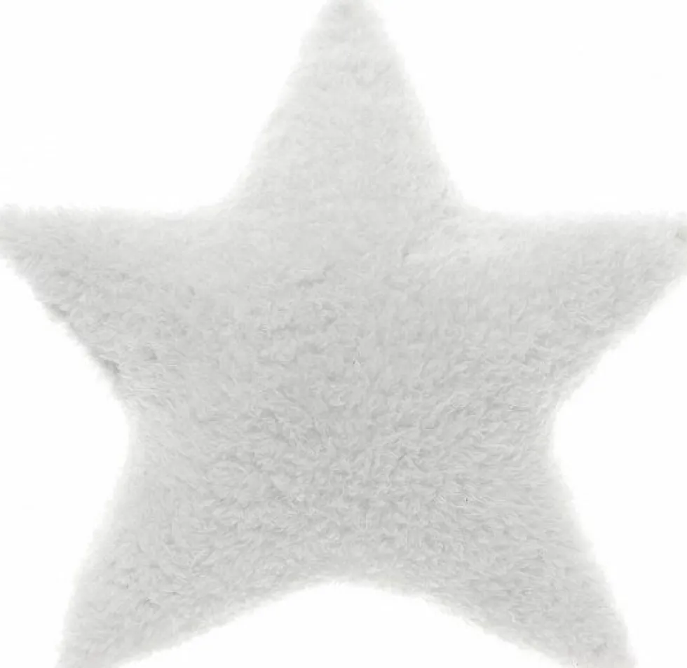 Unique Living kerstkussen Xmas Star wit 45 x 45 x 10 cm