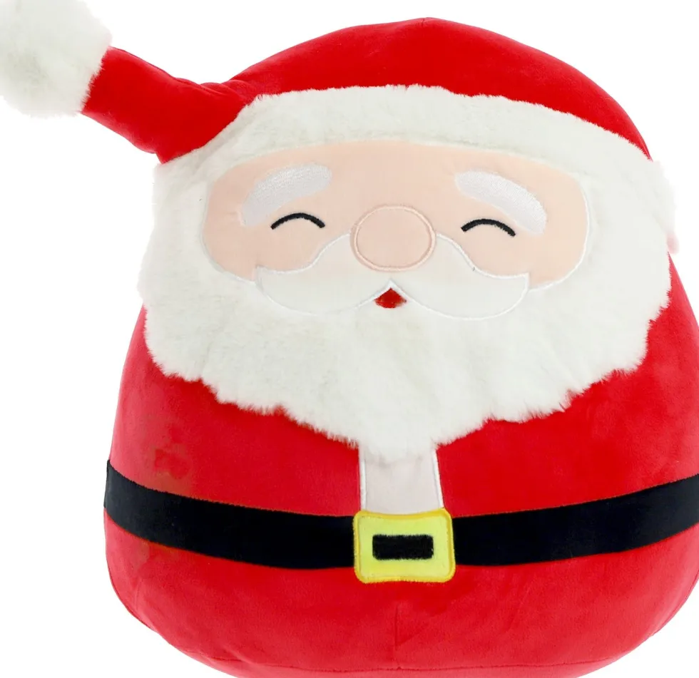 Unique Living kerstkussen Xmas Icons kerstman rood 40 x 40 x 10 cm