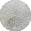 Unique Living placemat Ciara zilver D 38 cm