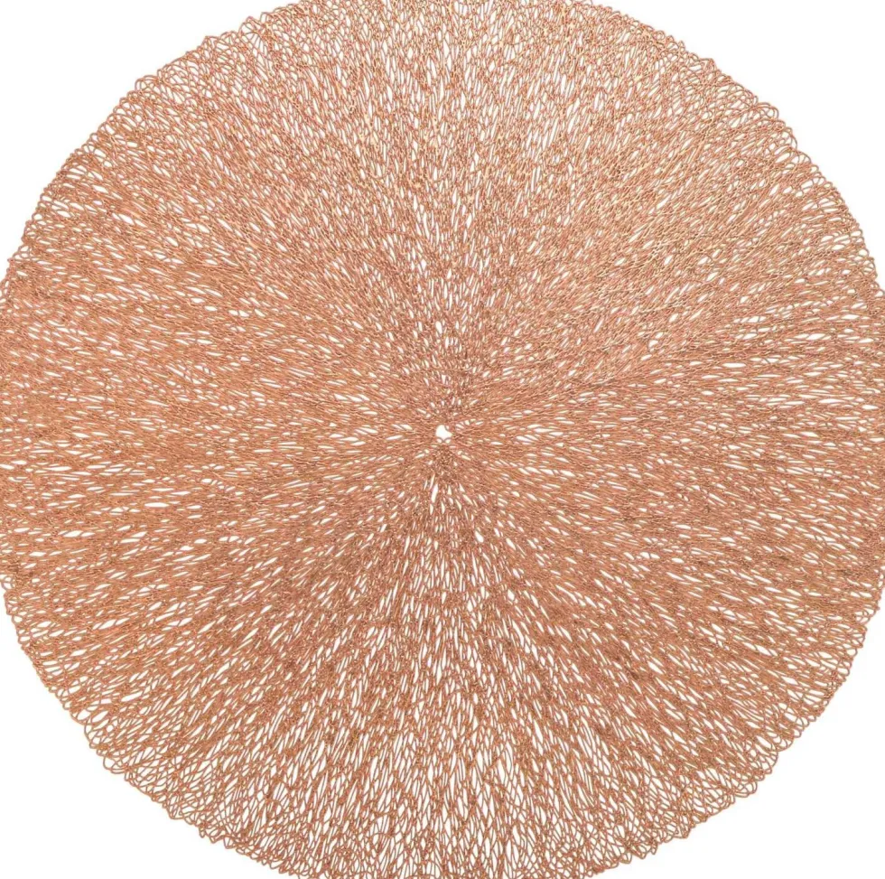 Unique Living placemat Ciara koper D 38 cm