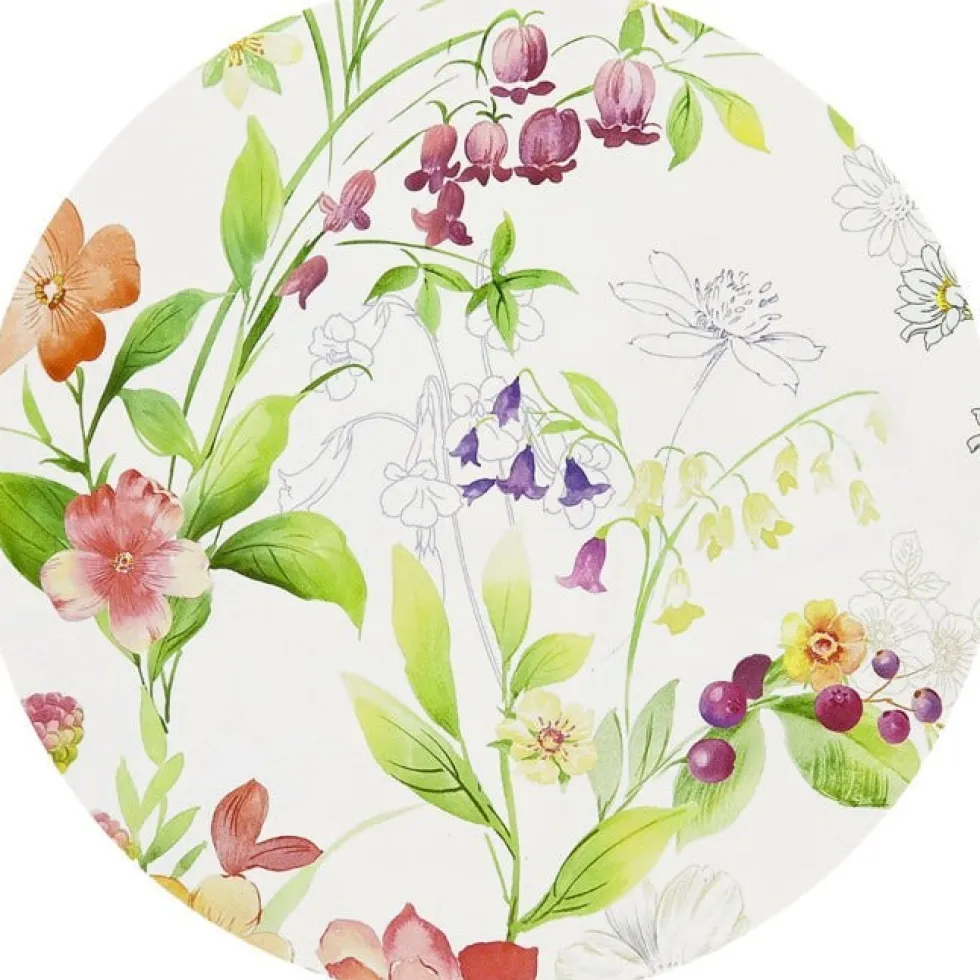 Unique Living placemat Fayza wit D 38 cm