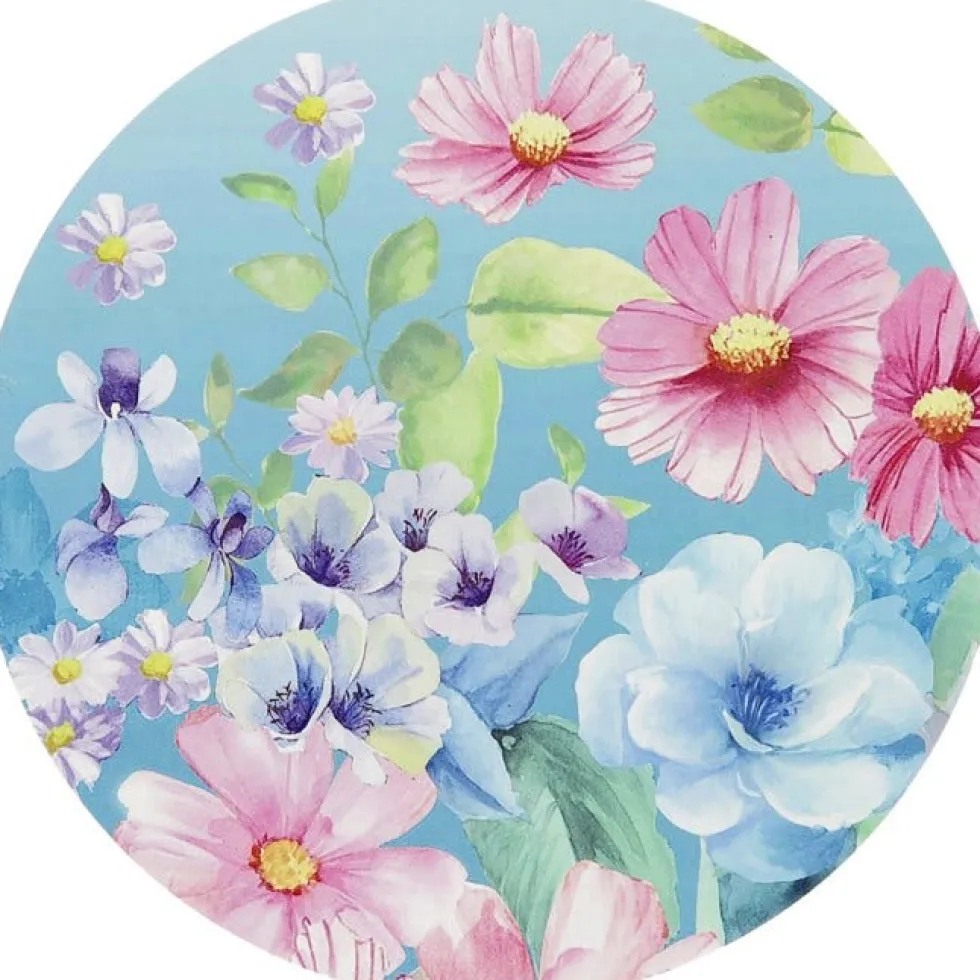 Unique Living placemat Fayza blauw D 38 cm
