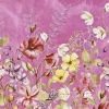 Unique Living placemat Fayza bloemen roze 44 x 29 cm