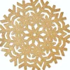 Unique living placemat Ice goud D 38 H 38 cm