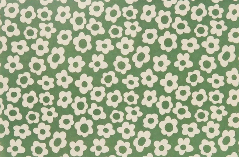 Unique Living placemat Summer groen / wit 43,5 x 28,5 cm