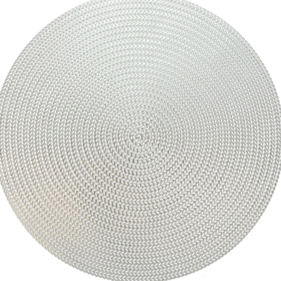 Unique Living placemat Thora zilver D 38 cm