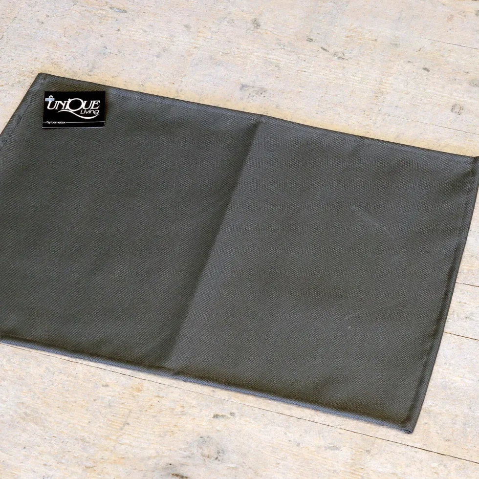 Unique Living placemat 33 x 48 cm donkergrijs