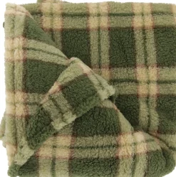 Unique Living plaid Alix groen 150 x 200 cm