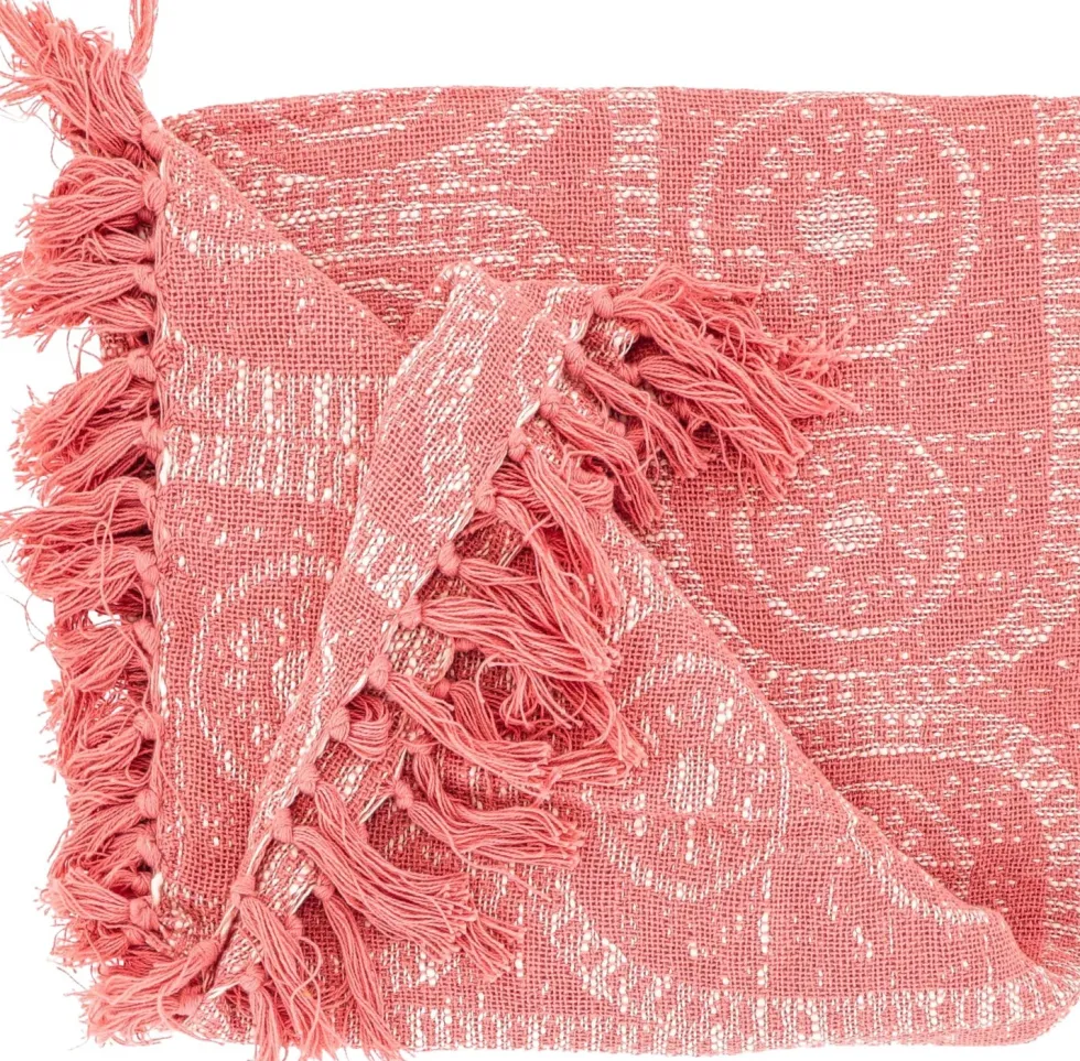 Unique Living plaid Bruni roze 125 x 150 cm