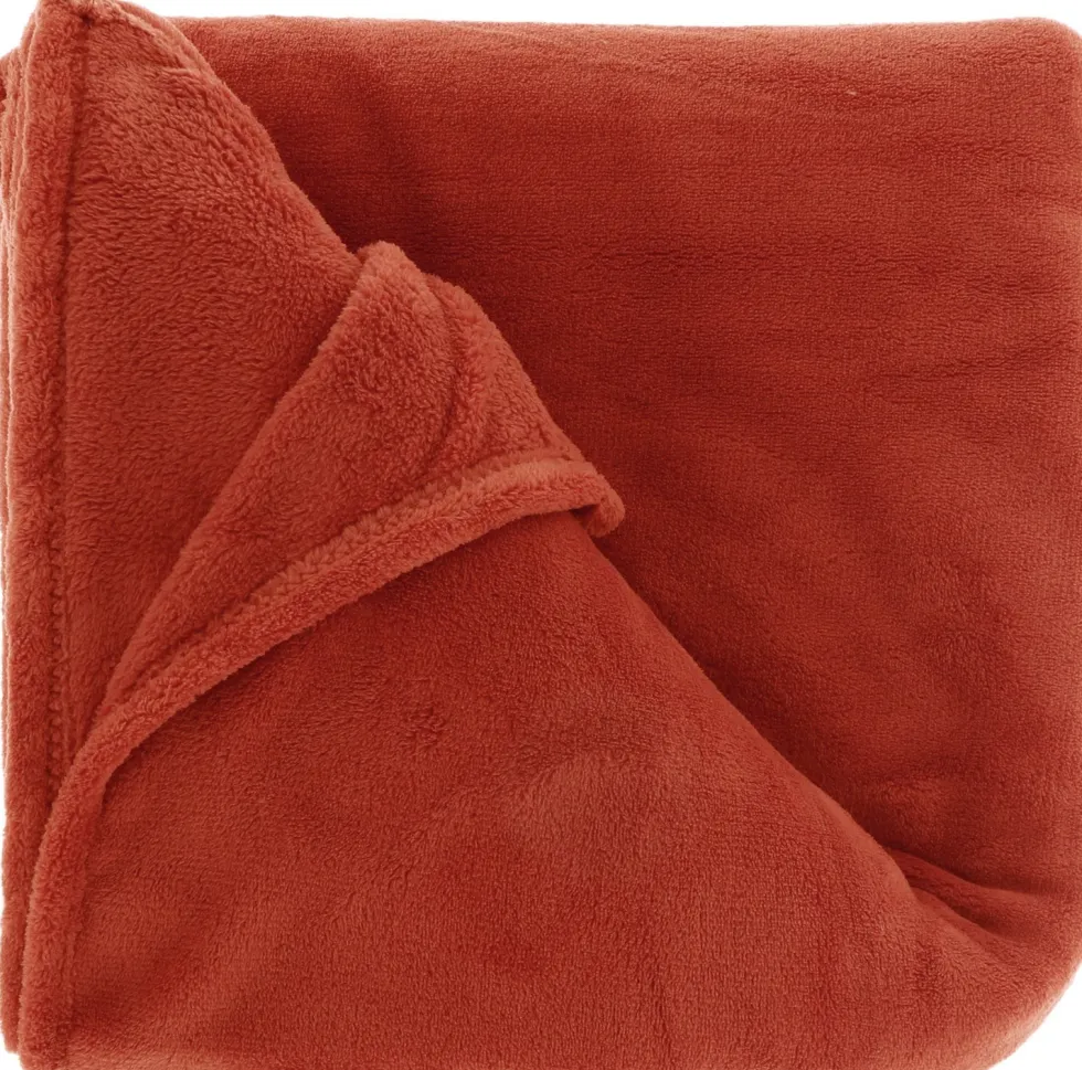 Unique Living plaid Claudi rood 130 x 160 cm