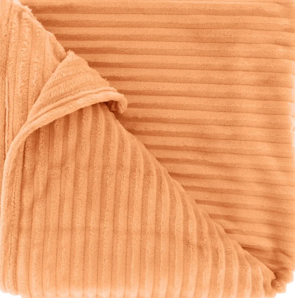 Unique Living plaid Dez oranje 150 x 200 cm