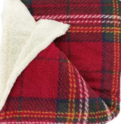 Unique Living plaid Eloise rood 130 x 160 x 10 cm