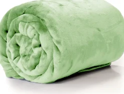 Unique Living plaid Enzo pastel groen 180 x 130 cm