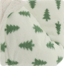 Unique Living plaid Holly wit 130 x 160 x 10 cm