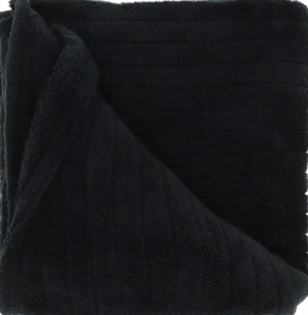 Unique Living plaid Jax zwart 150 x 200 cm