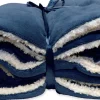 Unique Living plaid Lars blauw 200 x 150 cm