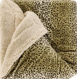 Unique Living plaid Mara beige / bruin 150 x 200 cm