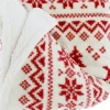 Unique Living plaid Mirre wit / rood 130 x 160 x 10 cm