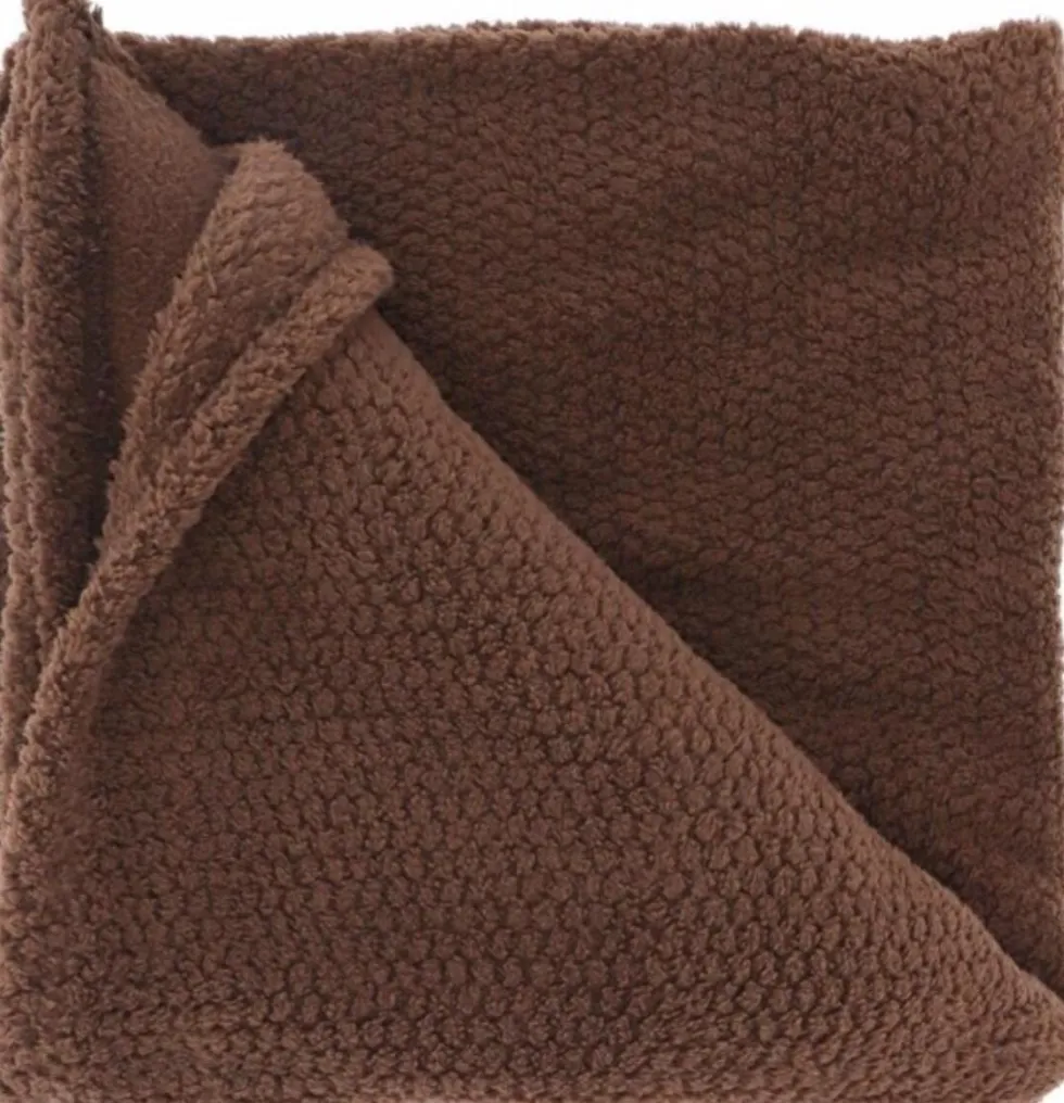 Unique Living plaid Sep bruin 150 x 200 cm