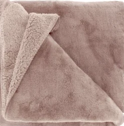Unique Living plaid Torvah roze 150 x 200 cm
