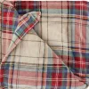 Unique Living plaid Victor beige / rood 150 x 200 x 10 cm