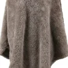 Unique living poncho Dara taupe