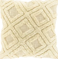 Unique Living sierkussen Fenne crème 45 x 45 cm