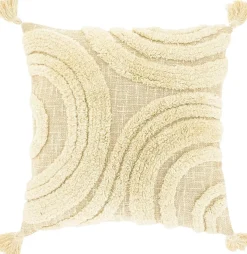 Unique Living sierkussen Fenne crème / beige 45 x 45 cm