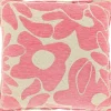 Unique Living sierkussen Lies roze / crème 45 x 45 cm
