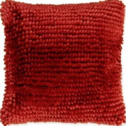 Unique Living sierkussen Max rood 45 x 45 x 10 cm