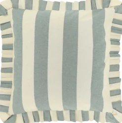 Unique Living sierkussen Sepp blauw / wit 45 x 45 cm